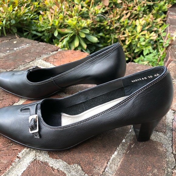 Rod Hommerson black leather heels size 10 - Picture 2 of 8